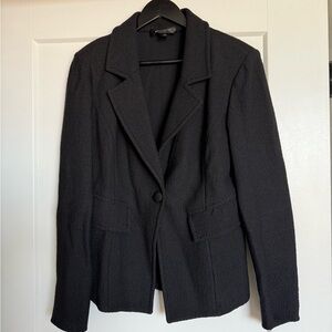 St. John Textured Black Blazer